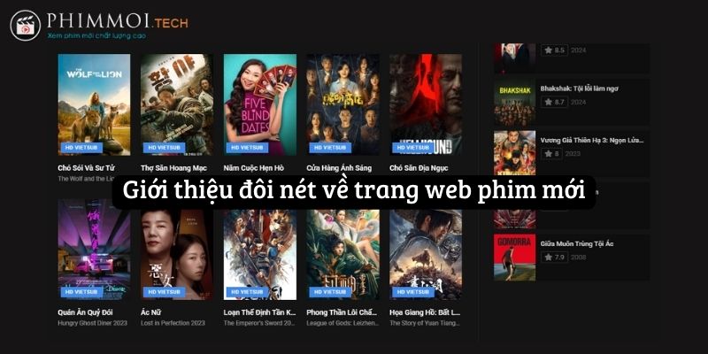 Giới thiệu đôi nét về trang web phim mới